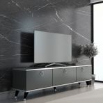 MOBİLYA GEZEGENİ Antrasit GÜMÜŞ Elite Tv Ünitesi 180 cm Z2001