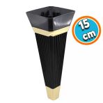 Mobilya Kanepe Cekyat Sehpa Tv Unitesi Koltuk Ayagi Baza Ayak 15 Cm Siyah Altin
