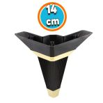 Mobilya Kanepe Cekyat Sehpa Tv Unitesi Koltuk Ayagi Baza Ayak Kose 14 Cm Siyah Altin