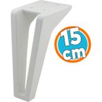Mobilya Kanepe Sehpa Tv Ünitesi Çekyat Koltuk Ayağı 15 Cm Ayakları Beyaz Baza Ayakları