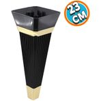 Mobilya Kanepe Sehpa Tv Unitesi Koltuk Ayagi Baza Ayak 23 Cm Siyah Altin