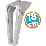Mobilya Kanepe Tv Ünitesi Koltuk Ayağı 18 Cm Krom Renk Konsol Ayakları