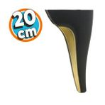 Mobilya Kanepe Yatak Sehpa Tv Ünitesi Baza Koltuk Ayağı Siyah Renk 20 Cm Ayak