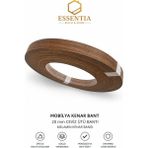 Mobilya Kenar Bant 20 mm x 5 Metre Ceviz Ütü Bantı Melamin Kenar Bandı - 1 Adet