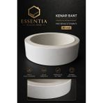 Mobilya Kenar Bant 40 mm x 5 Metre Mat Beyaz Ütü Bantı Melamin Kenar Bandı - 1 Adet