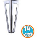 Mobilya Koltuk Baza Puf Sehpa Kanepe Tv Ünite Masa Ayağı Ayakları Metal Ayak 14 Cm Krom