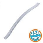 Mobilya Kulpu 256 mm Vida Aralığı Paslanmaz Sağlam Kulpları Kulbu Krom Gümüş Çizgili Metal