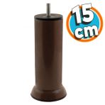 Mobilya Metal Yatak Kanepe Baza Koltuk Orta Destek Ayağı M8 Civata Kahverengi Metal Ayak 15 Cm