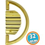 Mobilya Mutfak Çekmece Dolap Dolabı Kapak Kulpu Kulpları Kulbu Plastik Gold Desenli Kulp - 1