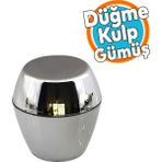 Mobilya Mutfak Dolap Dolabı Çekmece Kulpu Kulbu Plastik Gümüş Tek Vidalı Düğme Kulp Krom