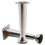 Mobilya Sehpa Puf Zigon Metal Ayağı Ayarlanabilir Krom Ayak 12 Cm