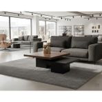 Mobilya Stant Most Marmoris Ceviz Siyah %100 Mdf Orta Sehpa Set (Evinize Teslim) - Ceviz- Siyah