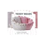 Mobilya Stant Most Teddy Kids Pro Ayıcıklı Beyaz-Pembe Peluş Kumaş Döner Berjer (Evinize Teslim)