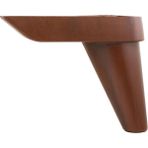 Mobilya Tv Ünitesi Çekyat Koltuk Kanepe Baza Destek Ayağı Ayakları 14 cm Ahşap Desen 6'lı Set - Kahverengi