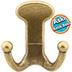 Mobilya Vestiyer Duvar Askısı Dolap Elbise Askılığı Antik Sarı Metal