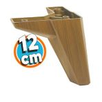 Mobilya Yatak Kanepe Sehpa Çekyat Baza Tv Ünitesi Koltuk Ayağı Ahşap Desenli Koyu Ceviz 12 cm Ayak