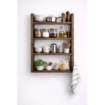 mobilyacın 4'lü Duvar Rafı-Mutfak-Çok Amaçlı Raf-Barok 60x50x10