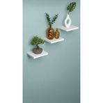 Mobilyacın Beyaz Uçan Duvar Rafı Set Gizli Raf