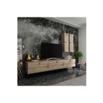 MobilyaFırsat Ideal Tv Ünitesi Duvar Raf Ve Dolaplı -3 Çırağan Q7819