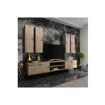 MobilyaFırsat Ideal Tv Ünitesi Duvar Raf Ve Dolaplı -3 Çırağan Q7821