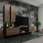 Mobilyafırsat Ideal Tv Ünitesi Duvar Raf Ve Dolaplı Q7822-2 Ceviz