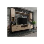 MobilyaFırsat Ideal Tv Ünitesi Duvar Raf Ve Duvar Dolaplı -3 Çırağan Q7023