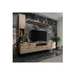 MobilyaFırsat Ideal Tv Ünitesi Duvar Raf Ve Duvar Dolaplı -3 Çırağan Q7026