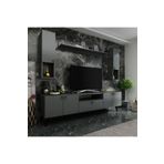 MobilyaFırsat Ideal Tv Ünitesi Duvar Raf Ve Duvar Dolaplı -4 Antrasit Q7025