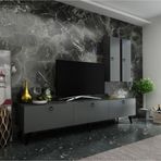 Mobilyafırsat Ideal Tv Ünitesi Duvar Raf Ve Duvar Dolaplı Q7019-4 Antrasit