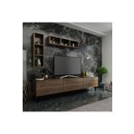 MobilyaFırsat Ideal Tv Ünitesi Duvar Rafı -2 Ceviz Q7004