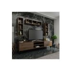 MobilyaFırsat Ideal Tv Ünitesi Duvar Rafı -2 Ceviz Q7006