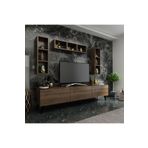 MobilyaFırsat Ideal Tv Ünitesi Duvar Rafı -2 Ceviz Q7007