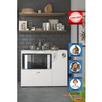 Mobilyanı Tasarla Tamamı Mdf Mikrodalga/mini Fırın Modülü 2 Kapaklı Çok Amaçlı Mutfak Dolabı