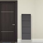 Mobilyapratik Antrasit Metal Ayakkabılık Mac4 - 4 Kapaklı - 50x15x136 H Antrasit-Gri