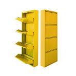 Mobilyapratik Sarı Kilitli Metal Ayakkabılık Mac4 - 4 Kapaklı - 50X15x136 H