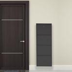 Mobilyapratik Siyah Kilitli Metal Ayakkabılık Mac4 - 4 Kapaklı - 50x15x136 H 4 Kapaklı