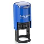 MOBİSTAMPS KAŞE YUVARLAK R-30 MAVİ KEÇELİ