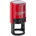 MOBİSTAMPS KAŞE YUVARLAK R-40 KIRMIZI KEÇELİ