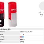 MOBİSTAMPS KAŞE YUVARLAK RC-12 MAVİ KEÇELİ