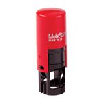 MOBİSTAMPS KAŞE YUVARLAK RC-12 SİYAH KEÇELİ