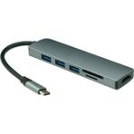 Mobitell Type-C To 3xUSB 3.0 4K Ultra HD HDMI Sd Kart Girişli 6in1 Çevirici Hub Adaptör