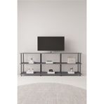 Mobitopya Çevir Kur 200 cm Raflı Tv Sehpası, Tv Ünitesi Antrasit