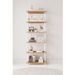 Mobitopya Çevir Kur 65 Cm Atlantik Çam Kitaplık Bd 65*177*29 Cm