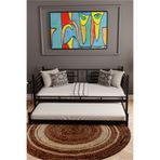 MOBLAY Larissa Daybed Sedir Karyola Siyah