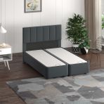 Mobpazar Antrasit 120x100 CM Kamelya Yatak Başlığı