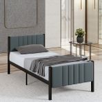 Mobpazar Lotus Metal Karyola Antrasit Renk, 90 x 190 cm
