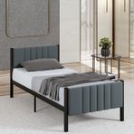 Mobpazar Lotus Metal Karyola Antrasit Renk, Ölçü Seçenekli