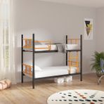 Mobpazar Metal Ranza,Defne Ranza 90 x 190 cm Ayrılabilir Turuncu Siyah Konforlu Kullanım İçin Tasarlandı