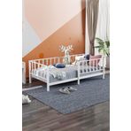 Mobpazar Montessori, Bebek ve Çocuk Karyolası 90X190 cm, Beyaz Renk