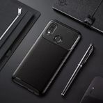 Moby Shop Huawei P20 Lite Kılıf Karekarbon Desenli Şık Ve Dayanıklı Torvex Premium Silikon Kapak